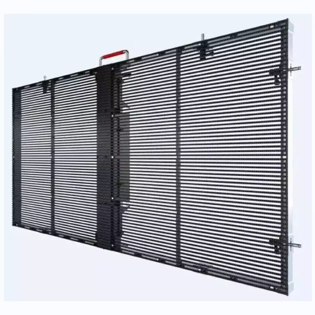 P3.91 P7.81 Led Mesh Διαφανής Διαφανής Γυάλινη Οθόνη LED Τρισδιάστατη οθόνη εσωτερικού και εξωτερικού χώρου